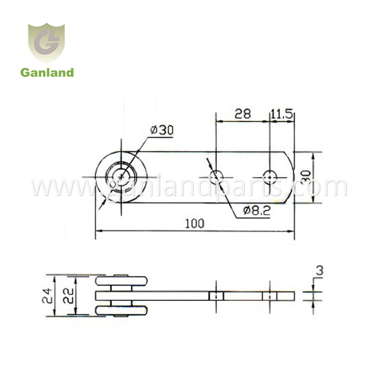 Curtain Trailer Accessories Side Curtain Trolley Roller